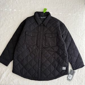 Free Country Women's Water Resistant Midweight Quilted Jacket, Black, XL